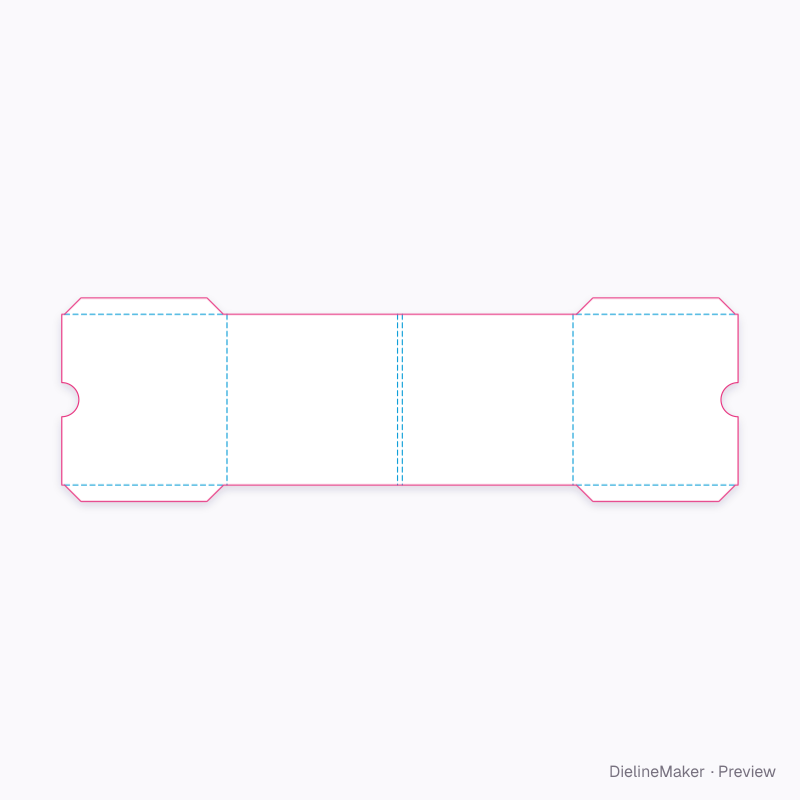 CD gatefold wallet flat dieline
