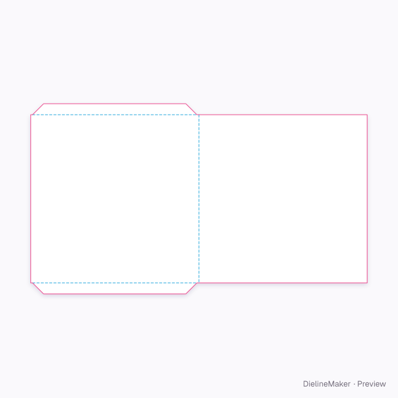 7-inch single sleeve flat dieline