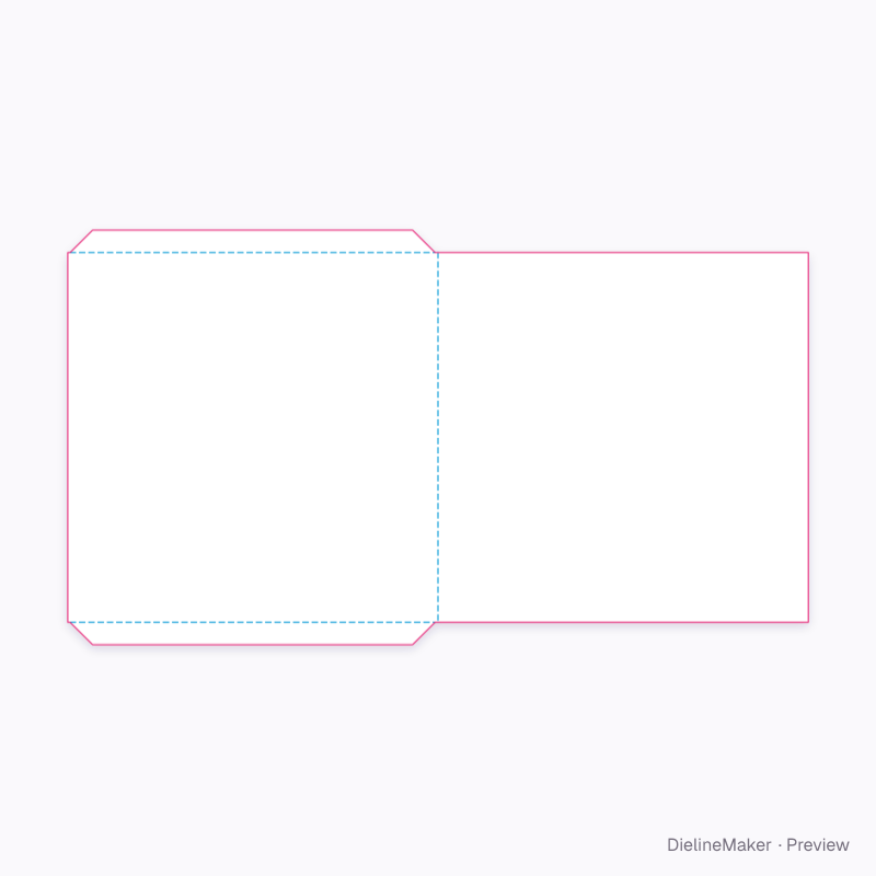 Flat dieline preview
