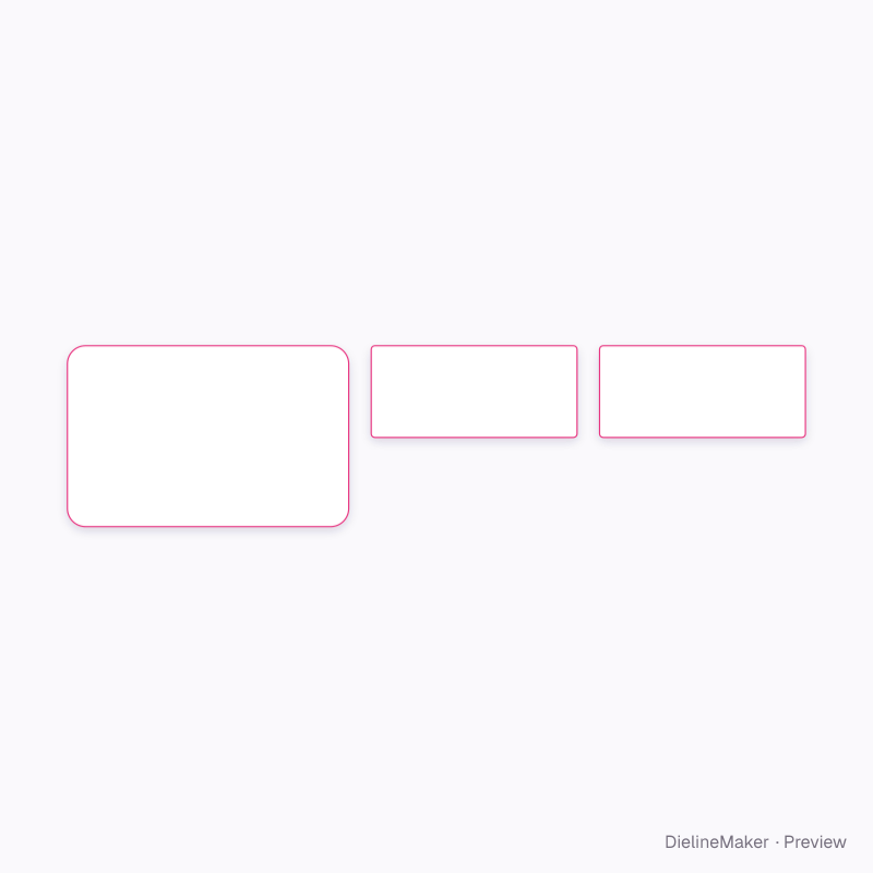 Rectangular ice cream tub 1 L artwork area