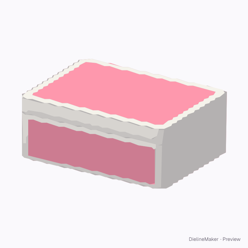 Rectangular cookie tin