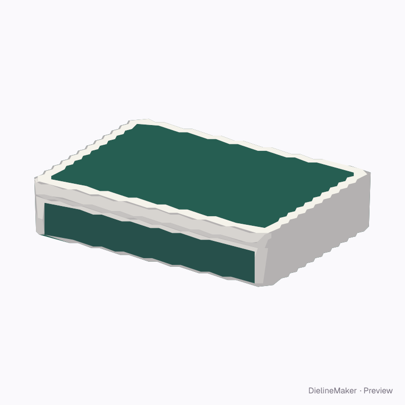 Shallow gift tin