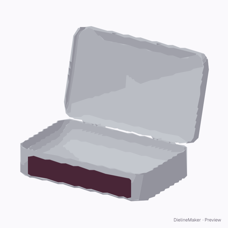 Open hinged mint tin