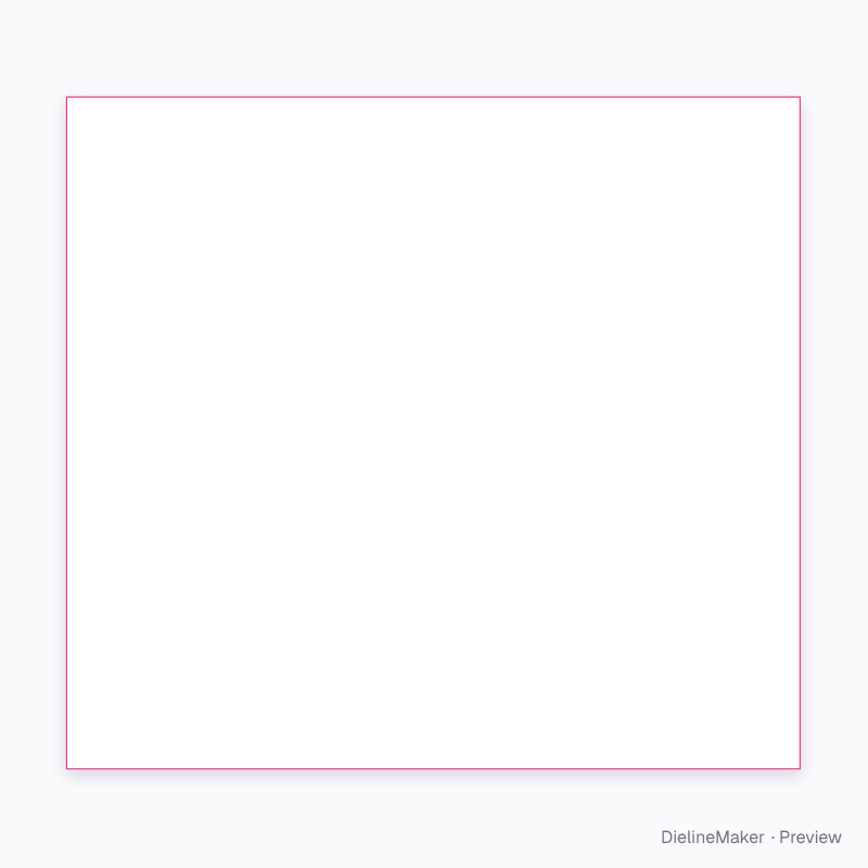 Painted glass reed diffuser flat dieline