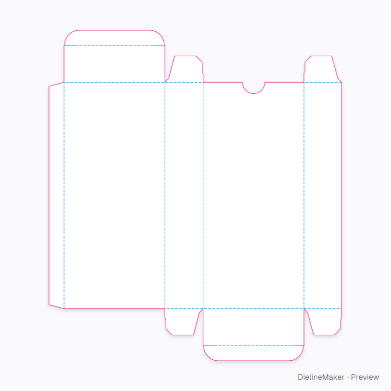Flat dieline preview