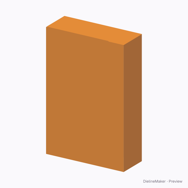 Thai tea carton 80 × 30 × 120 mm