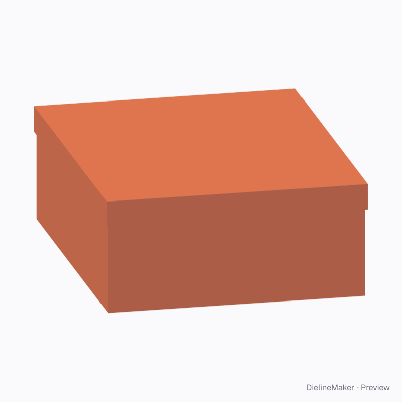 Shaped bath gift box — Rhombus tray & lid