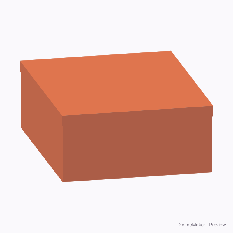 Shaped celebration box — Rhombus tray & lid