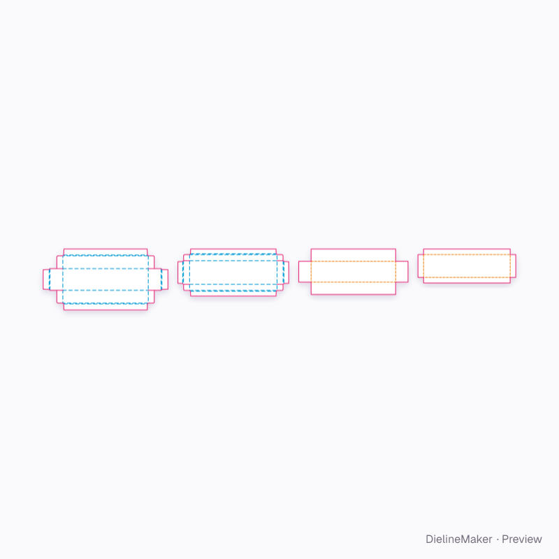 Flat dieline preview
