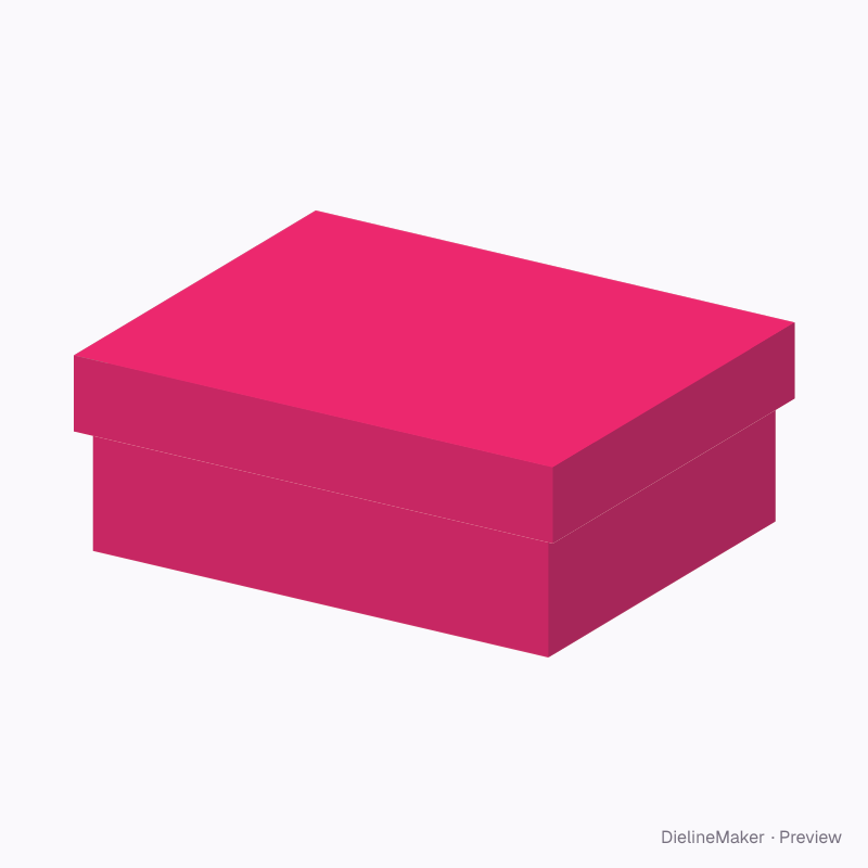 Brooch gift box — Rigid lid & base box