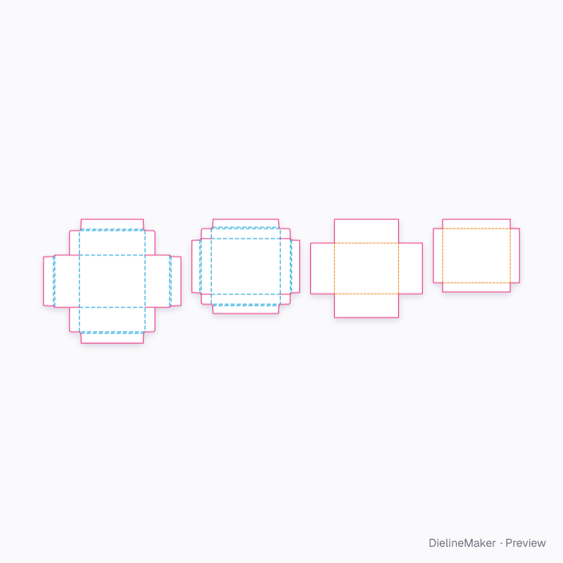 Flat dieline preview