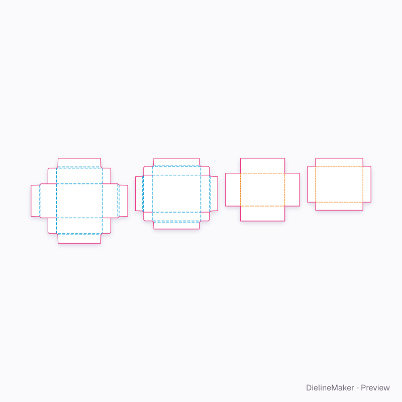 Flat dieline preview