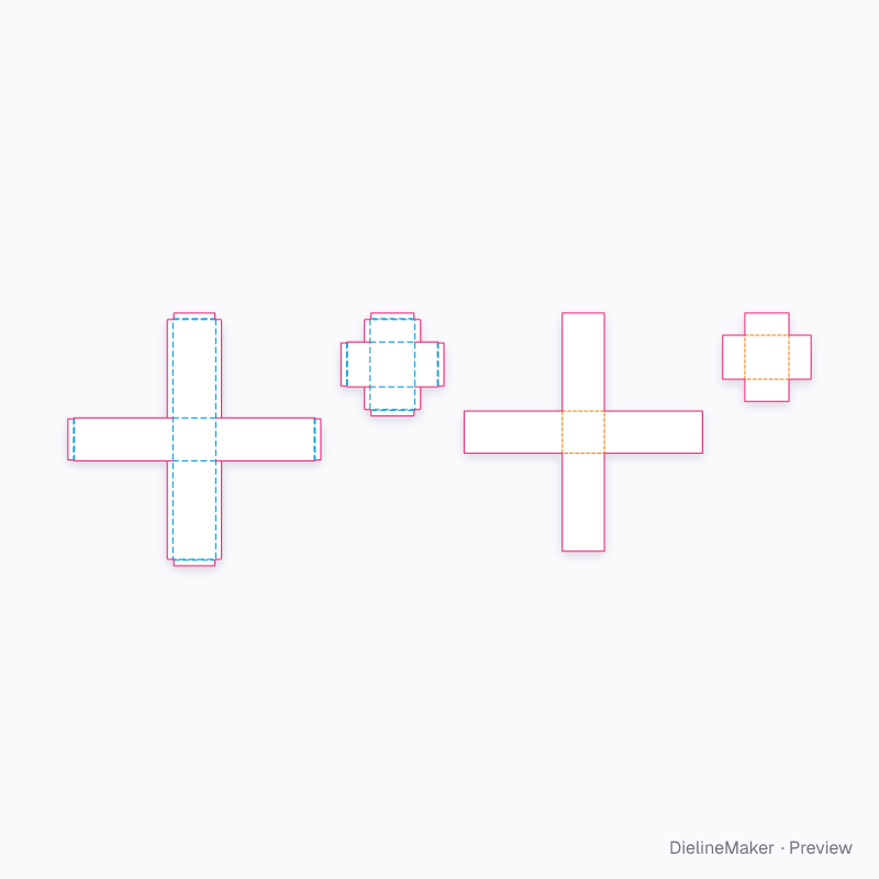 Spirits rigid box flat dieline