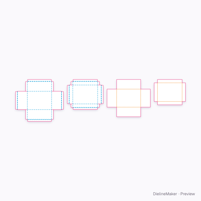 Flat dieline preview