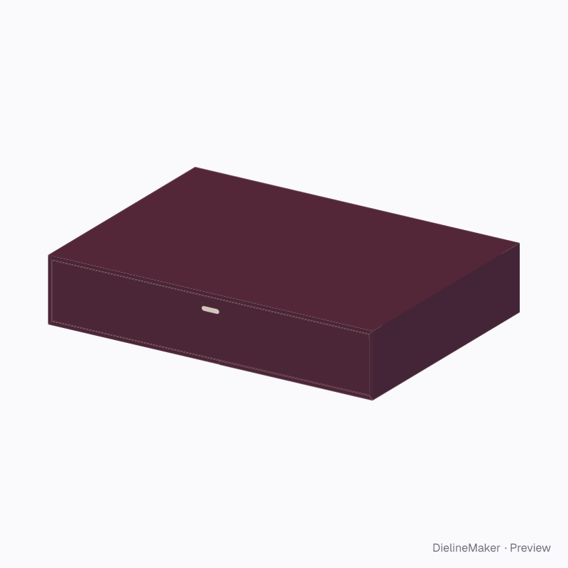 Event invitation presentation box — Rigid drawer box