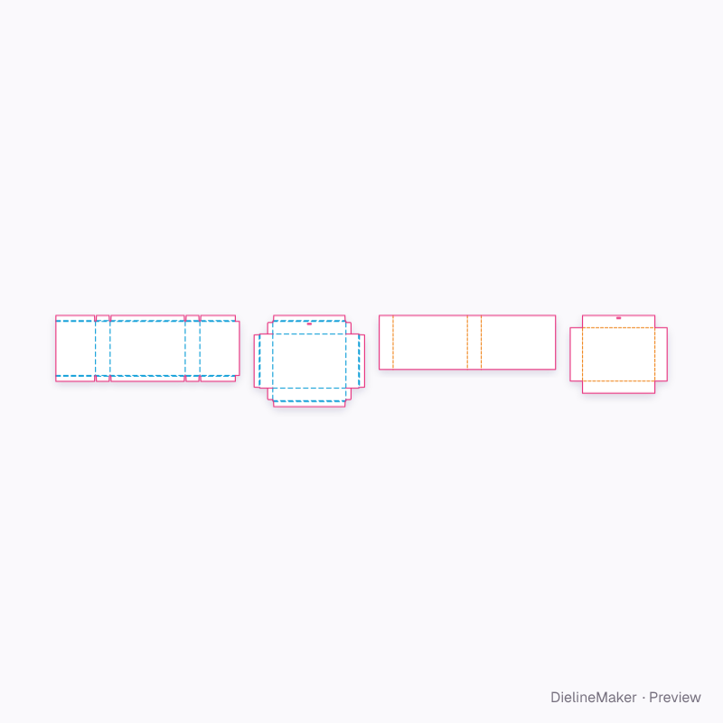 Flat dieline preview