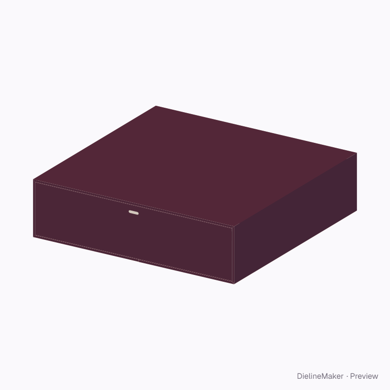 Silk scarf presentation box — Rigid drawer box