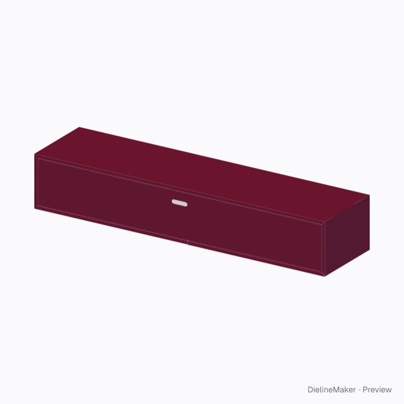 Long bracelet gift box — Rigid drawer box