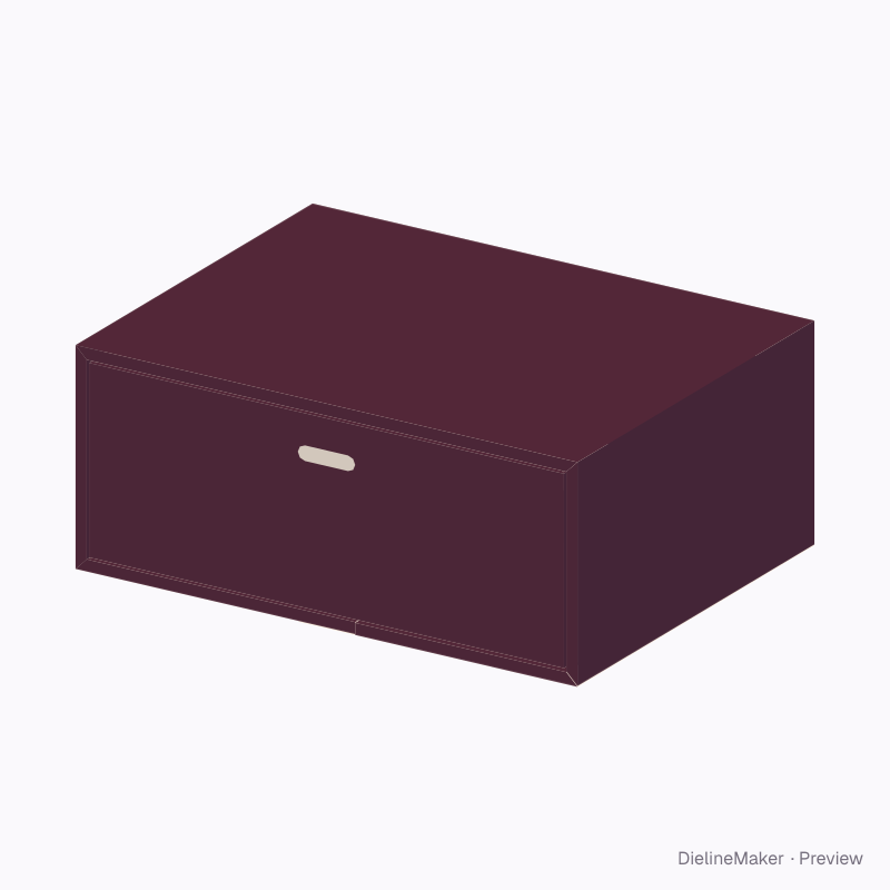 Brooch gift box — Rigid drawer box