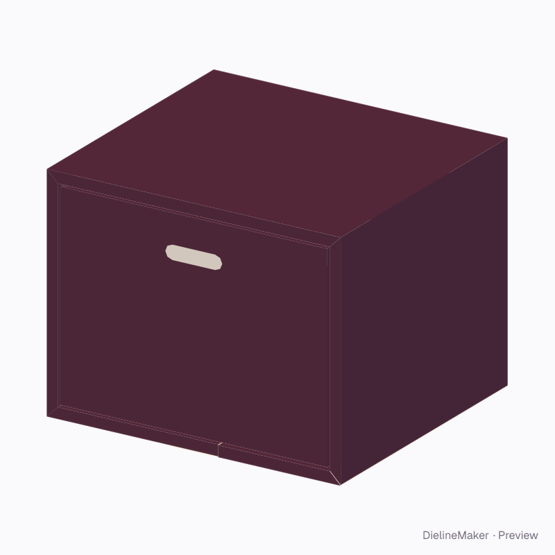52 mm ring gift box — Rigid drawer box
