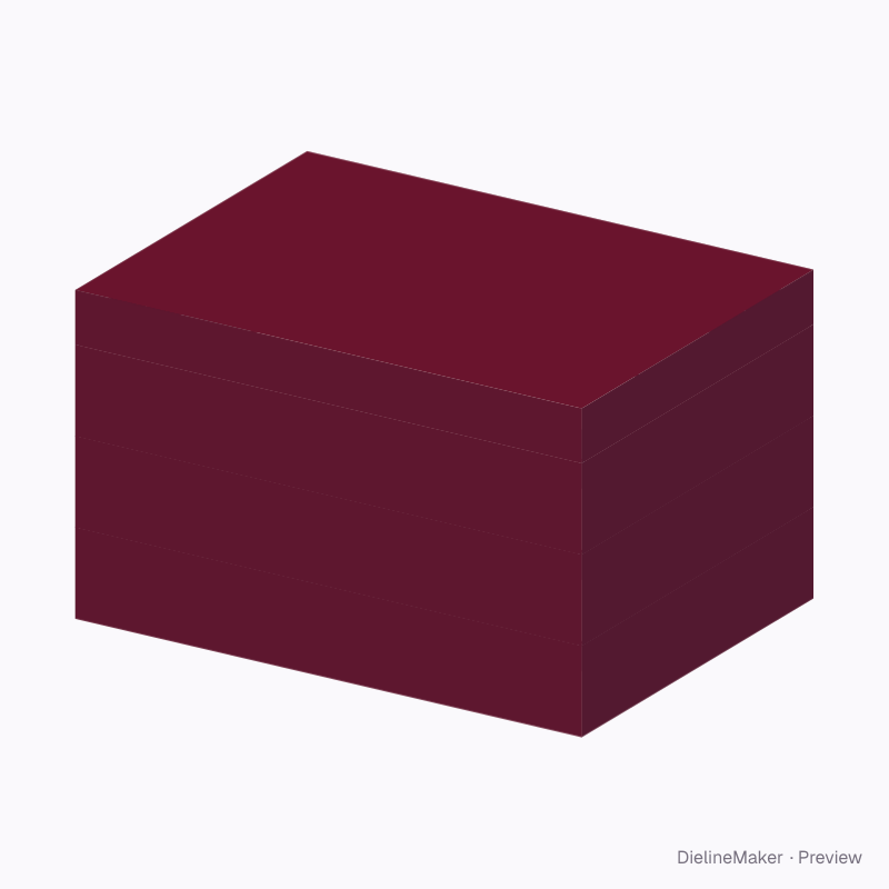 Multi-tier hinged presentation case