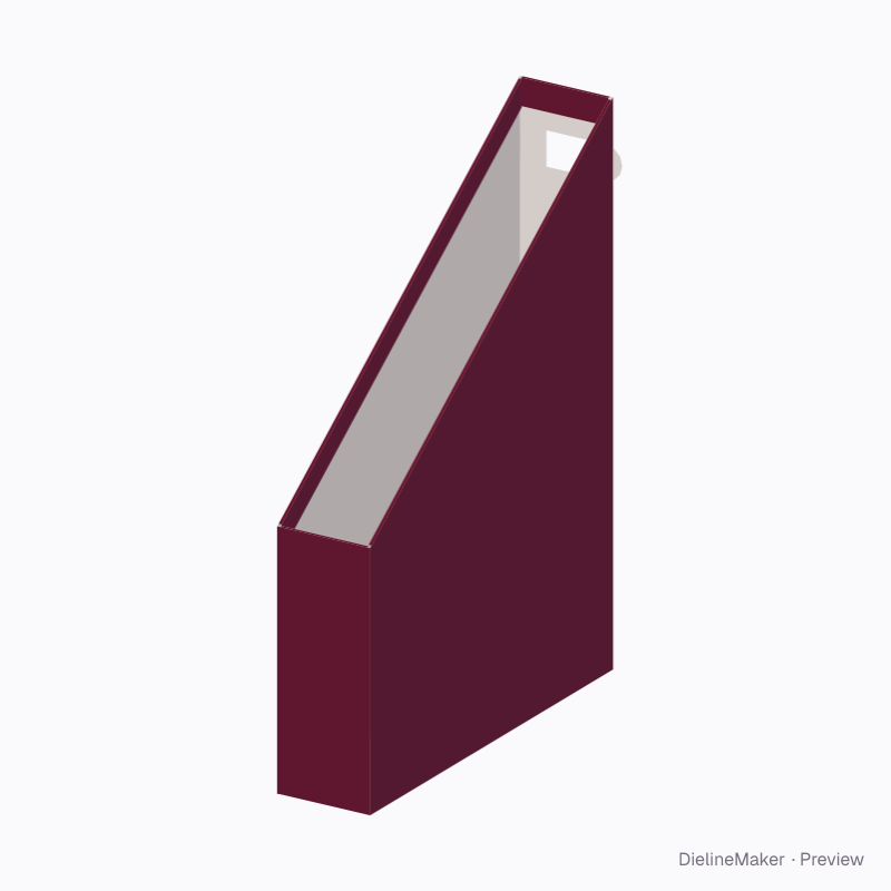 Slim brochure file