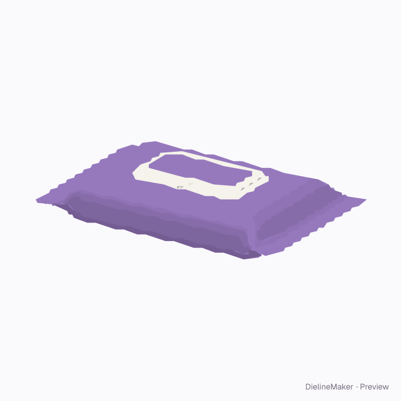 Facial rigid-lid wet-wipes pack