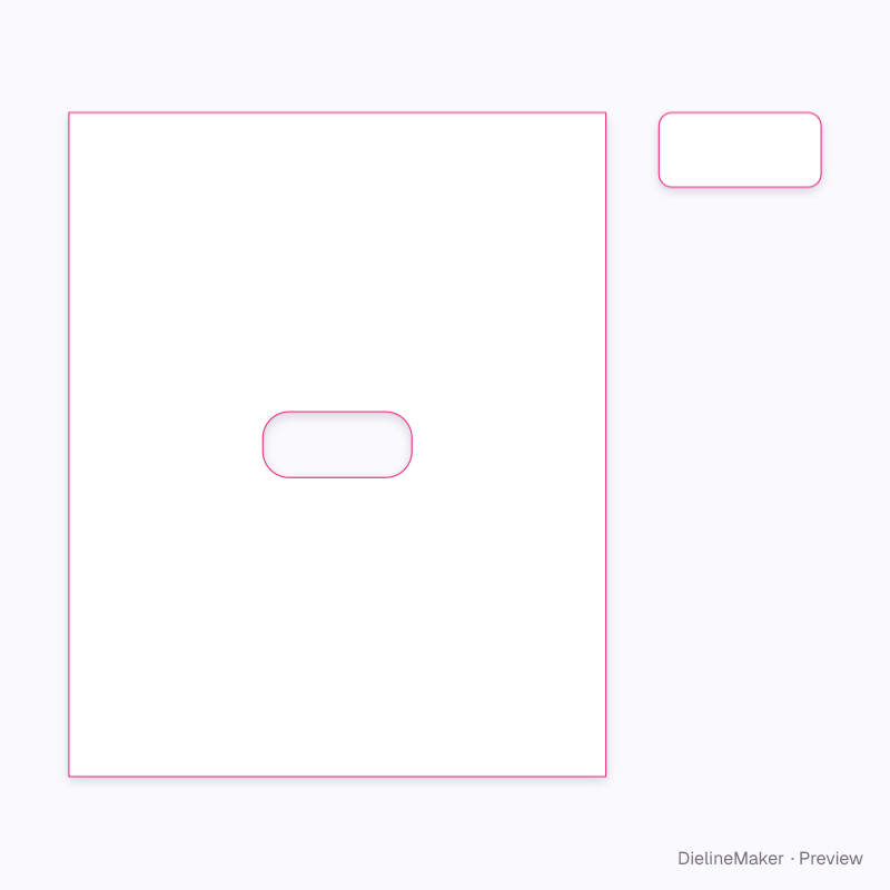Rigid-lid wet-wipes pack flat dieline