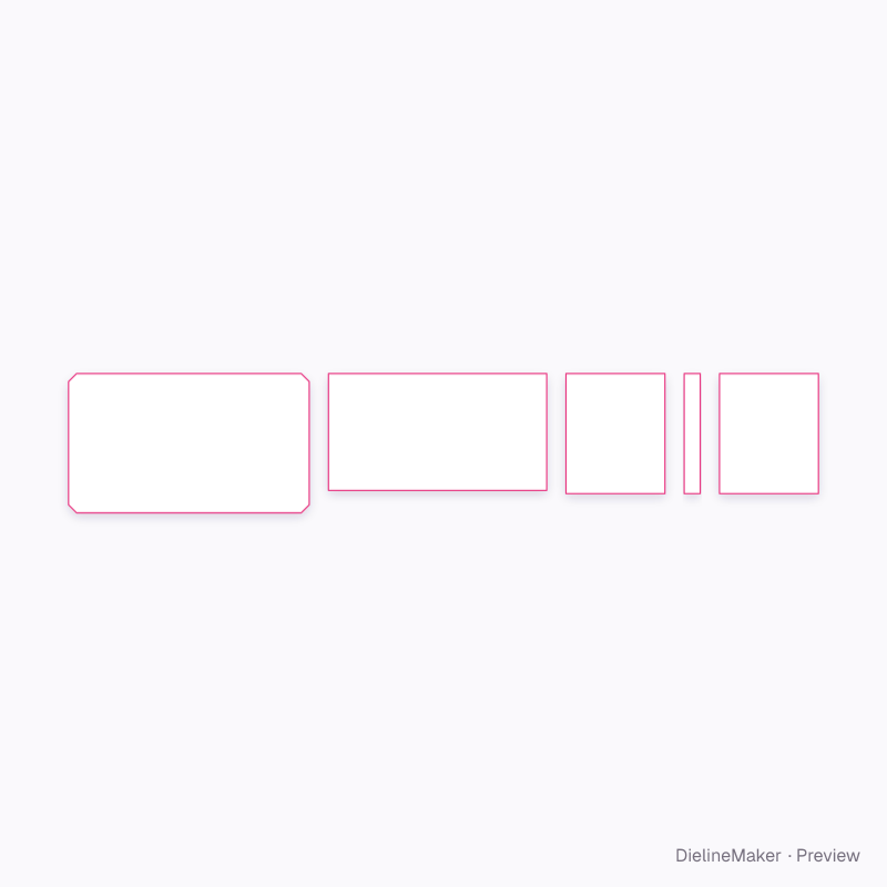 A5 compact binder flat dieline