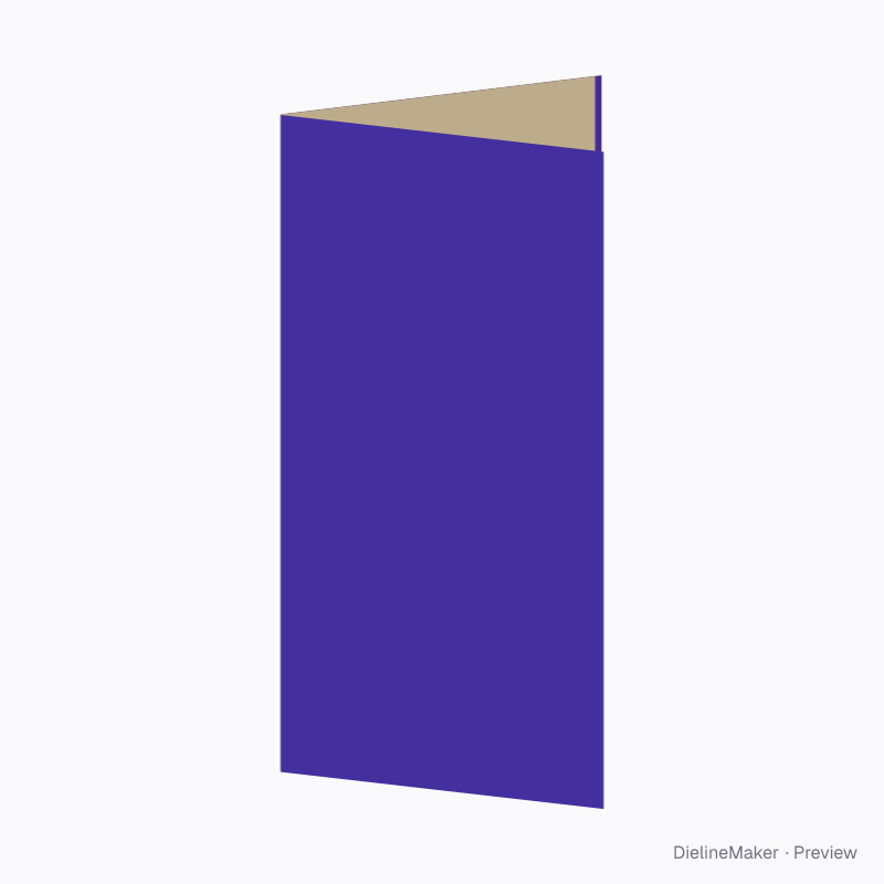 DL eight-page rollfold
