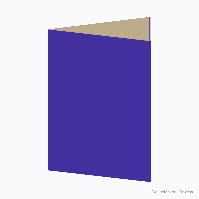 A4 four-panel rollfold brochure