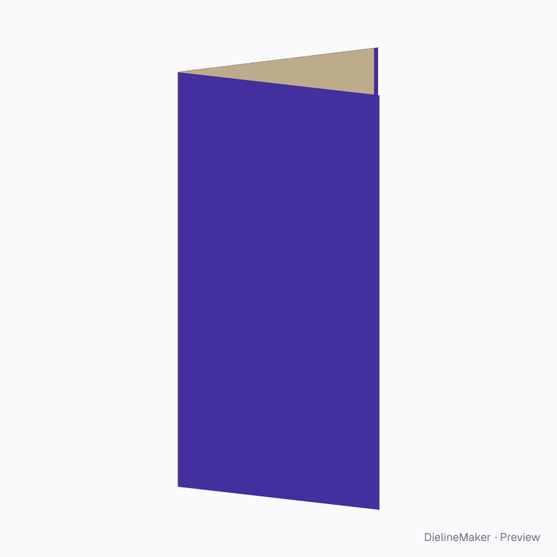 DL four-panel rollfold brochure