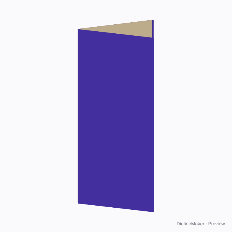 US eight-page rollfold