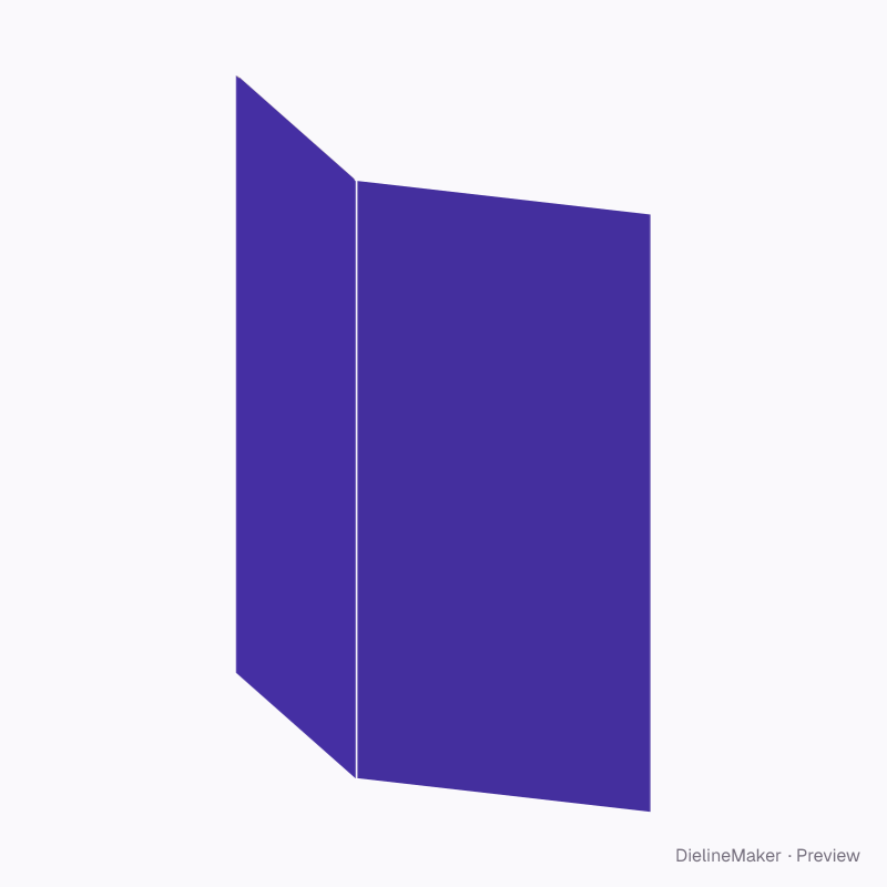 Open four-panel rollfold