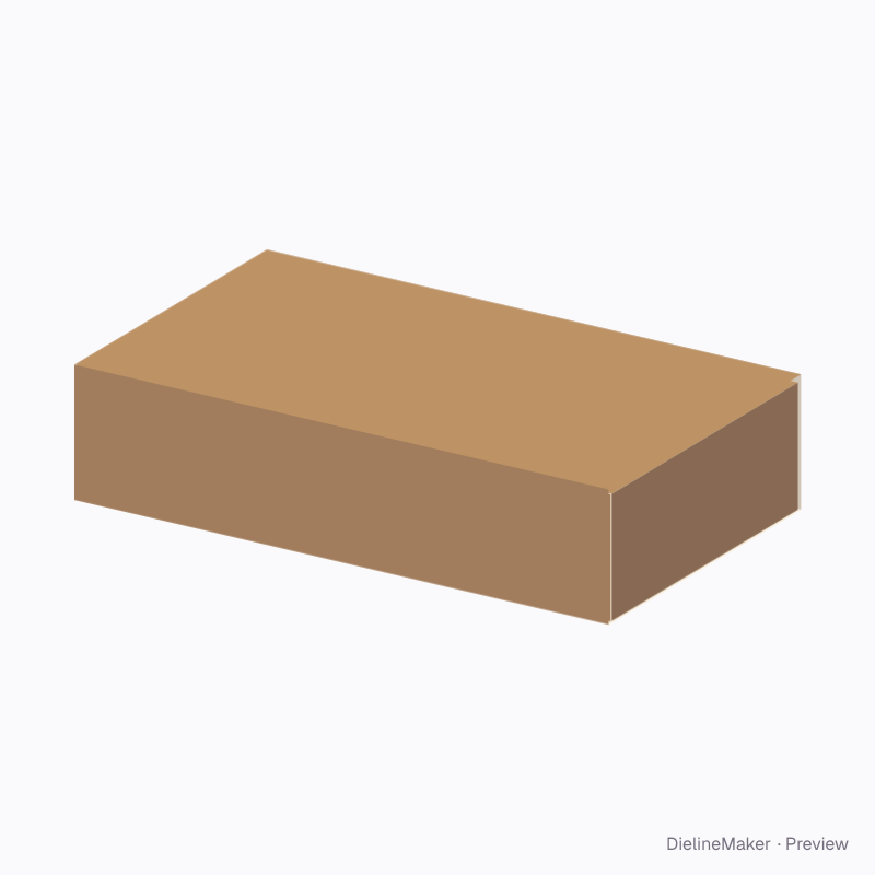 Slide carton with dust flaps