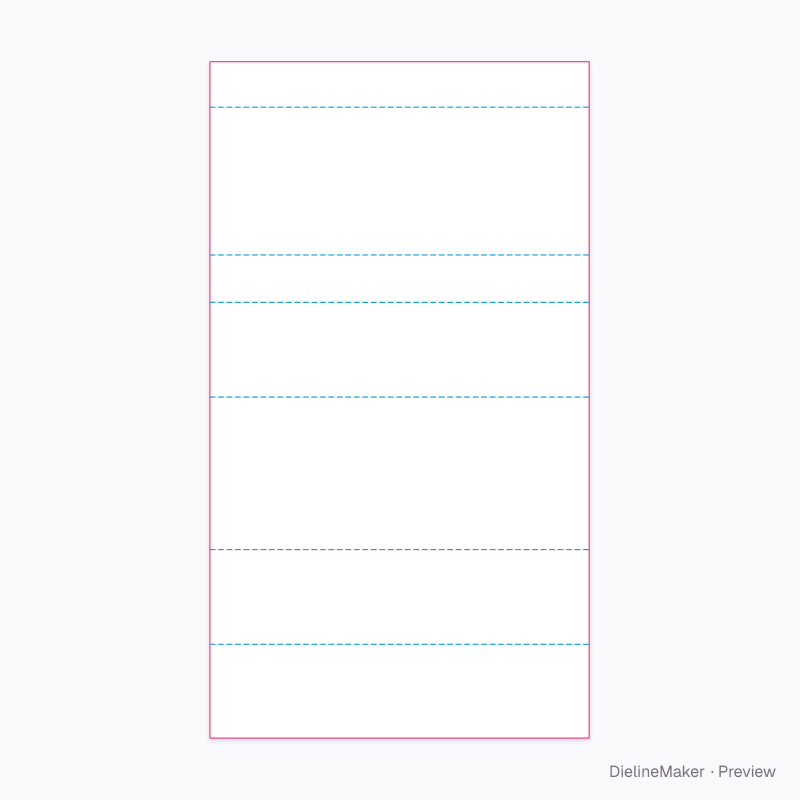 Platform channel insert flat dieline