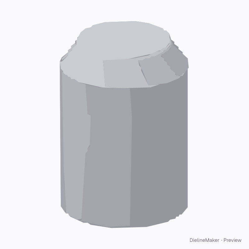 Coffee can with stepped lid