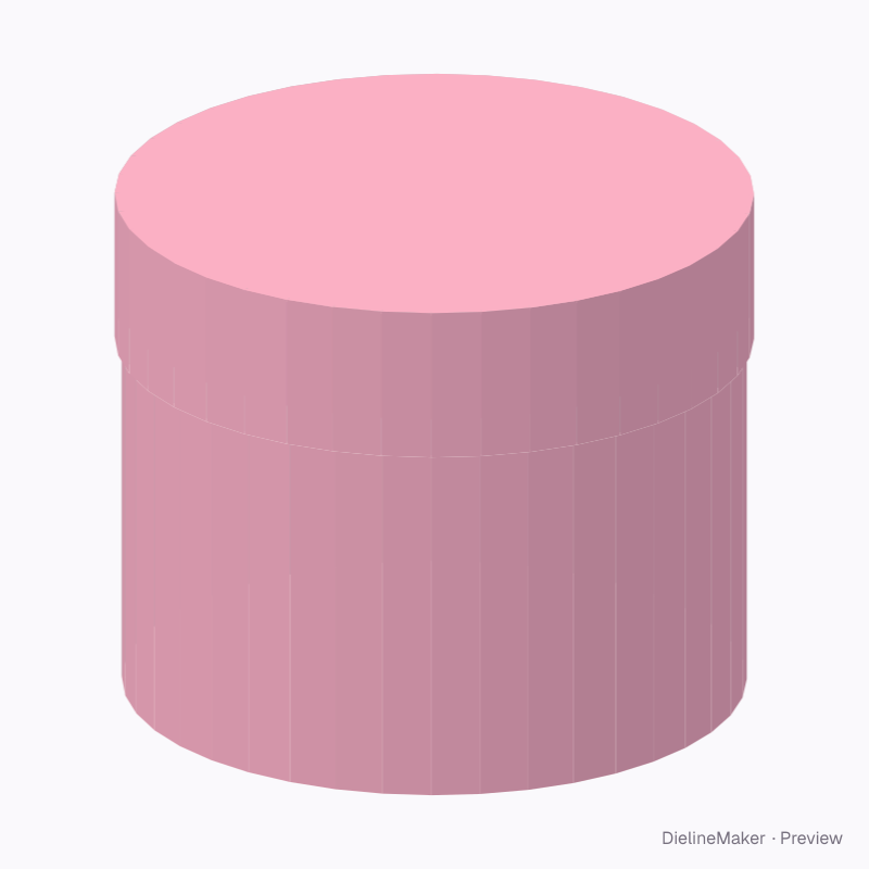Flower arrangement round box — Round rigid box