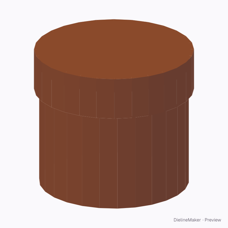 Mini candle round box — Round rigid box