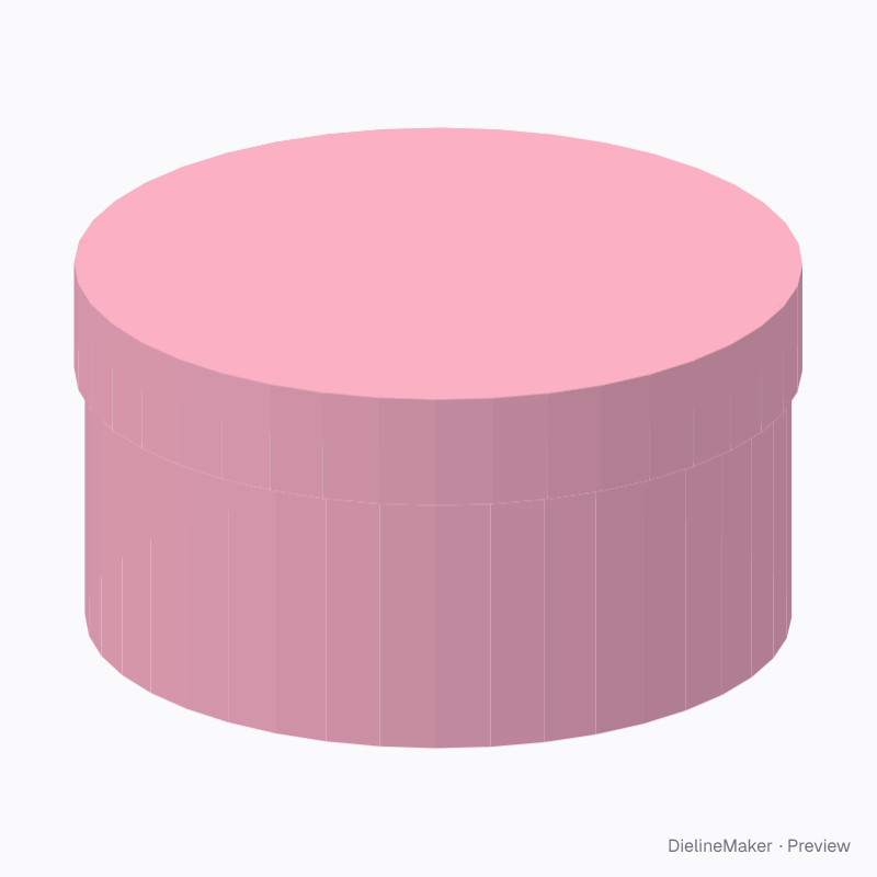 Scarf round presentation box — Round rigid box