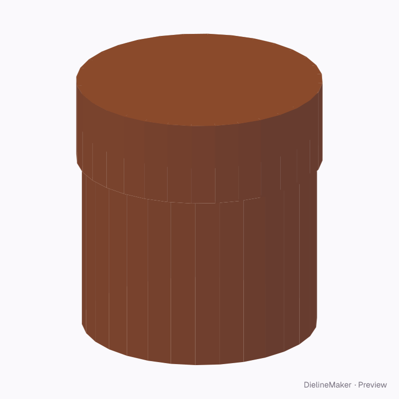 Round candle box