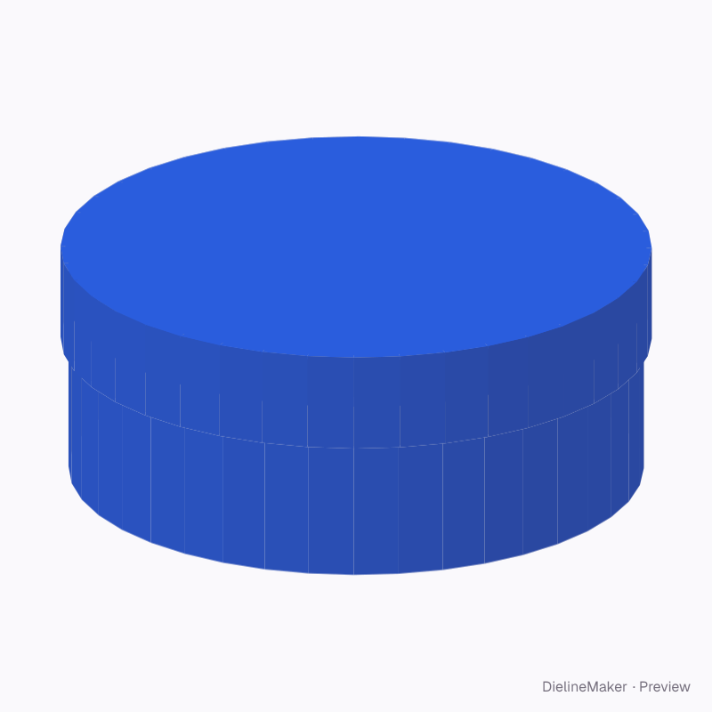 Round cookie box