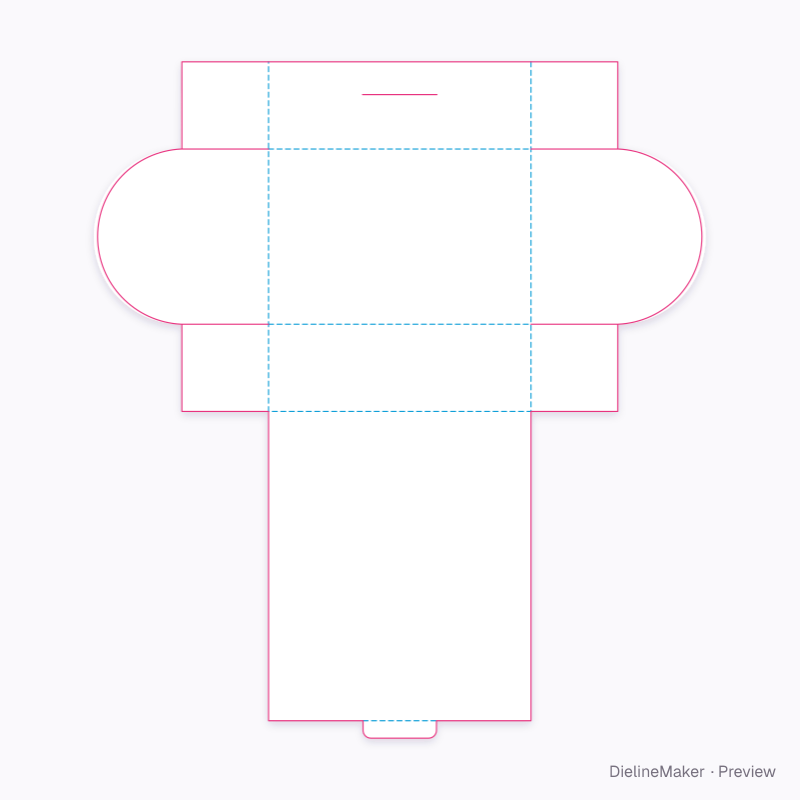Flat dieline preview