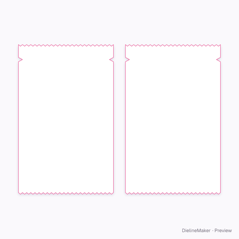Electrolyte sachet flat dieline