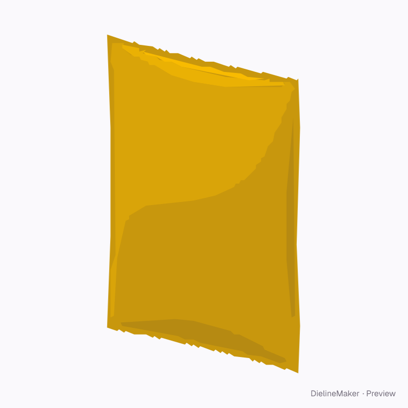 Large powder sachet