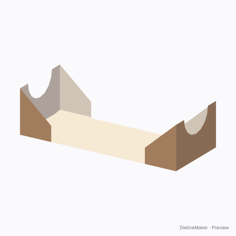 Cradle end-wall insert