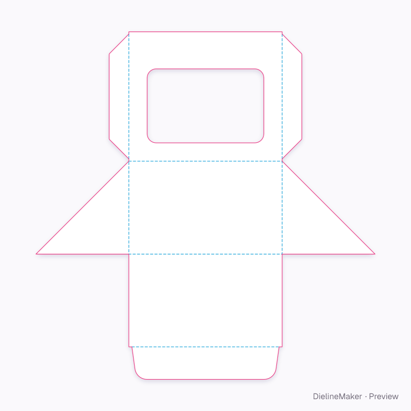 Kids sandwich wedge — Sandwich wedge flat dieline