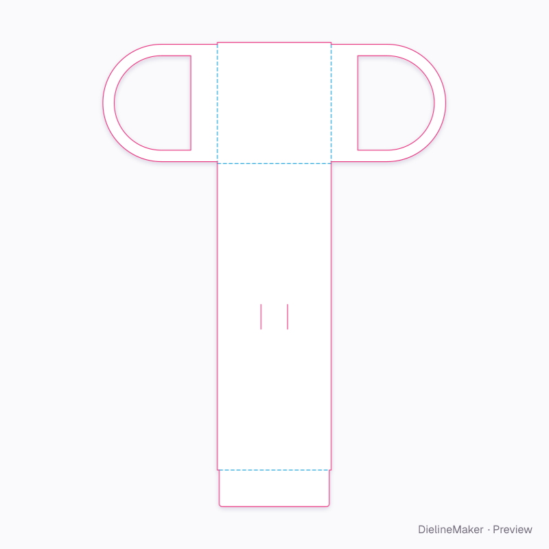 Flat dieline preview