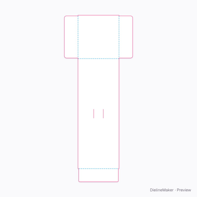 Flat dieline preview