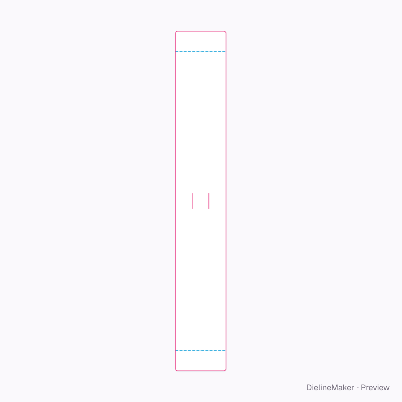 Dessert cup scarf sleeve 8 oz flat dieline